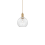 Innovations Lighting Athens 8" Wide Mini Pendant Brushed Brass / Clear