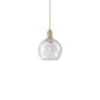 Innovations Lighting Athens 8" Wide Mini Pendant Brushed Brass / Seedy
