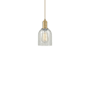 Innovations Lighting Caledonia 5" Wide Mini Pendant Brushed Brass / Mouchette