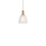 Innovations Lighting Castile 6" Wide Mini Pendant Brushed Brass / White