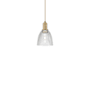 Innovations Lighting Castile 6" Wide Mini Pendant Brushed Brass / Clear