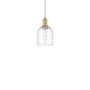 Innovations Lighting Bella 6" Wide Mini Pendant Brushed Brass / Clear