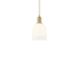Innovations Lighting Bella 6" Wide Mini Pendant Brushed Brass / White