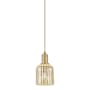 Innovations Lighting Bridal Veil 5" Wide Mini Pendant Brushed Brass / Mercury