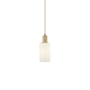 Innovations Lighting Clymer 5" Wide Mini Pendant Brushed Brass / Matte White