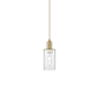 Innovations Lighting Clymer 5" Wide Mini Pendant Brushed Brass / Clear