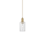 Innovations Lighting Clymer 5" Wide Mini Pendant Brushed Brass / Seedy