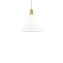 Innovations Lighting Berkshire Glass 12" Wide Pendant Brushed Brass / Matte White