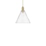 Innovations Lighting Berkshire Glass 12" Wide Pendant Brushed Brass / Clear