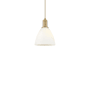 Innovations Lighting Bristol 8" Wide Mini Pendant Brushed Brass / Matte White