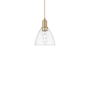 Innovations Lighting Bristol 8" Wide Mini Pendant Brushed Brass / Clear