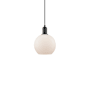Innovations Lighting Athens 8" Wide Mini Pendant Matte Black / Matte White