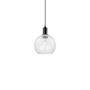 Innovations Lighting Athens 8" Wide Mini Pendant Matte Black / Clear