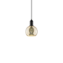 Innovations Lighting Athens 8" Wide Mini Pendant Matte Black / Seedy