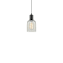 Innovations Lighting Caledonia 5" Wide Mini Pendant Matte Black / Mouchette