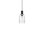 Innovations Lighting Hadley 5" Wide Mini Pendant Matte Black / Clear