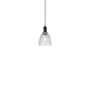 Innovations Lighting Castile 6" Wide Mini Pendant Matte Black / Clear