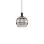 Innovations Lighting Rochester 10" Wide Mini Pendant Matte Black / Light Smoke