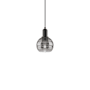 Innovations Lighting Rochester 6" Wide Mini Pendant Matte Black / Light Smoke