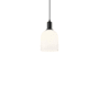 Innovations Lighting Bella 6" Wide Mini Pendant Matte Black / White