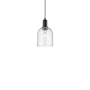 Innovations Lighting Bella 6" Wide Mini Pendant Matte Black / Seedy