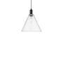 Innovations Lighting Berkshire Glass 12" Wide Pendant Matte Black / Clear
