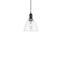 Innovations Lighting Bristol 8" Wide Mini Pendant Matte Black / Clear