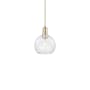 Innovations Lighting Athens 8" Wide Mini Pendant Champagne Bronze / Clear