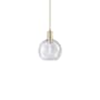 Innovations Lighting Athens 8" Wide Mini Pendant Champagne Bronze / Seedy