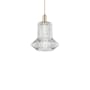 Innovations Lighting Springwater 12" Wide Pendant Champagne Bronze / Clear Fluted