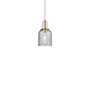 Innovations Lighting Caledonia 5" Wide Mini Pendant Champagne Bronze / Charcoal