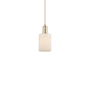 Innovations Lighting Hadley 5" Wide Mini Pendant Champagne Bronze / Matte White