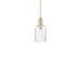 Innovations Lighting Hadley 5" Wide Mini Pendant Champagne Bronze / Clear
