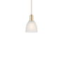 Innovations Lighting Castile 6" Wide Mini Pendant Champagne Bronze / White