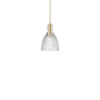 Innovations Lighting Castile 6" Wide Mini Pendant Champagne Bronze / Clear