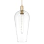 Innovations Lighting Chelsea 8" Wide Cord Hung Mini Pendant with Clear Glass Shade Champagne Bronze