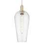 Innovations Lighting Chelsea 8" Wide Cord Hung Mini Pendant with Clear, Seedy Glass Shade Champagne Bronze