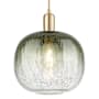 Innovations Lighting Brookhaven Sphere 10" Wide Cord Hung Mini Pendant with Slate Glass Shade Champagne Bronze