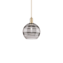 Innovations Lighting Rochester 10" Wide Mini Pendant Champagne Bronze / Light Smoke
