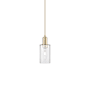 Innovations Lighting Clymer 5" Wide Mini Pendant Champagne Bronze / Clear