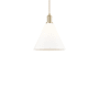 Innovations Lighting Berkshire Glass 12" Wide Pendant Champagne Bronze / Matte White
