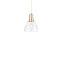 Innovations Lighting Bristol 8" Wide Mini Pendant Champagne Bronze / Clear