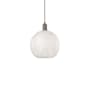 Innovations Lighting White Mouchette 12" Wide Pendant Oil Rubbed Bronze / White Mouchette