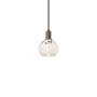 Innovations Lighting White Mouchette 6" Wide Mini Pendant Oil Rubbed Bronze / White Mouchette