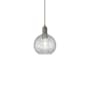 Innovations Lighting Athens 8" Wide Mini Pendant Oil Rubbed Bronze / Clear Basketweave