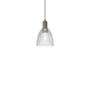 Innovations Lighting Castile 6" Wide Mini Pendant Oil Rubbed Bronze / Clear