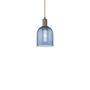 Innovations Lighting Bella 6" Wide Mini Pendant Oil Rubbed Bronze / Blue