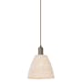 Innovations Lighting Natural Ballston Dome 9" Wide Mini Pendant Oil Rubbed Bronze / Natural