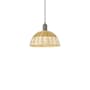 Innovations Lighting Natural Ballston Dome 12" Wide Pendant Oil Rubbed Bronze / Natural