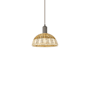 Innovations Lighting Natural Ballston Dome 9" Wide Mini Pendant Oil Rubbed Bronze / Natural